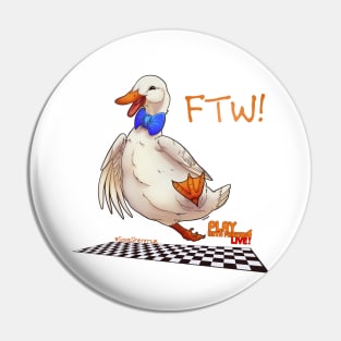 For the Win! Epic Duck Races! Pin