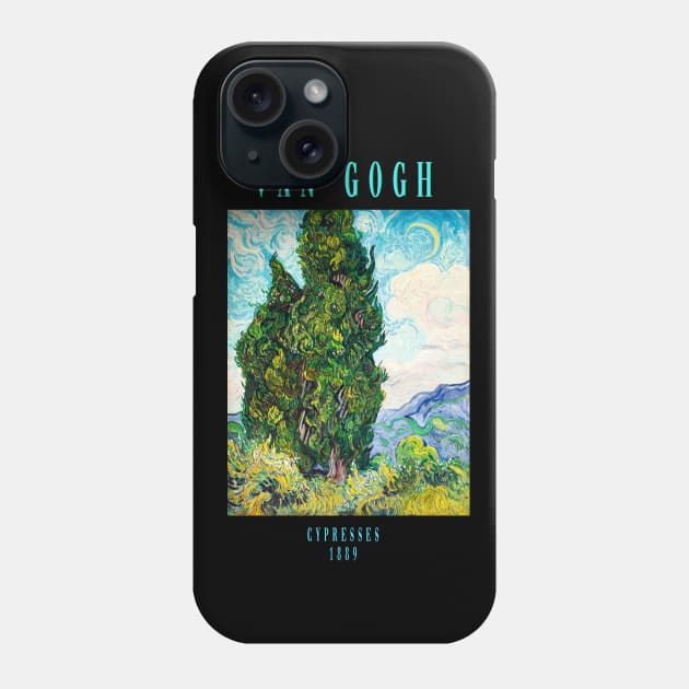 Van gogh cypress Phone Case by thecolddots