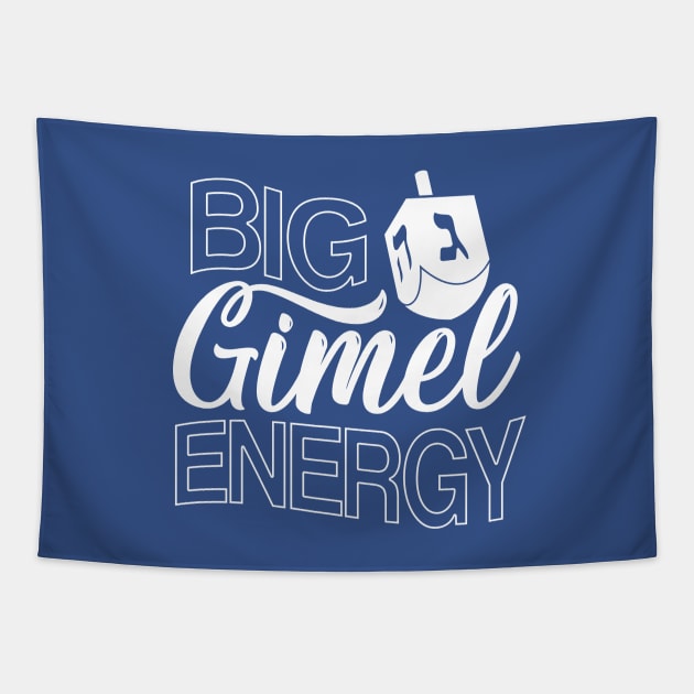 Big Gimel Energy funny hanukkah shirt, jewish ugly christmas sweater Tapestry by dystopic