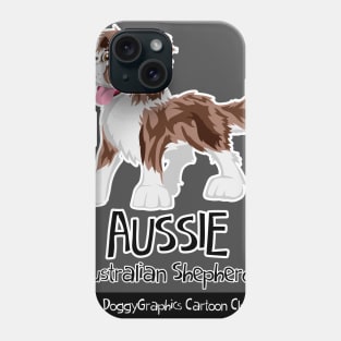 Aussie CartoonClub - Brown Merle Phone Case