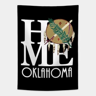 HOME Oklahoma (white text) Tapestry