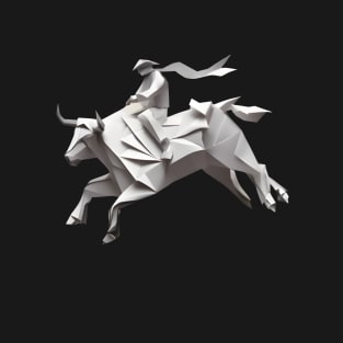 Origami Bull Rider T-Shirt