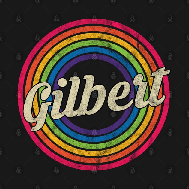 Gilbert - Retro Rainbow Faded-Style by MaydenArt