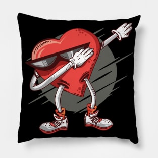 DABBING HEART lovely romantic funny Pillow