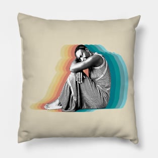 Nina Simone Retro Shadow Pillow