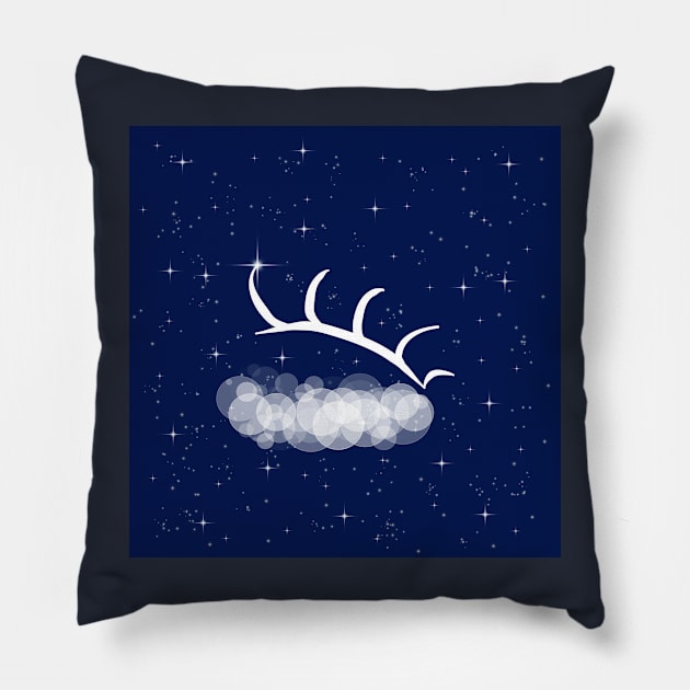 false eyelashes, eyelashes, make up, cosmetics, cosmetology, salon, beautician, self-care, deception, technology, light, universe, cosmos, galaxy, shine, concept Pillow by grafinya