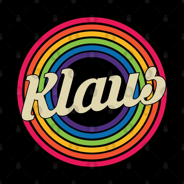 Klaus - Retro Rainbow Style by MaydenArt