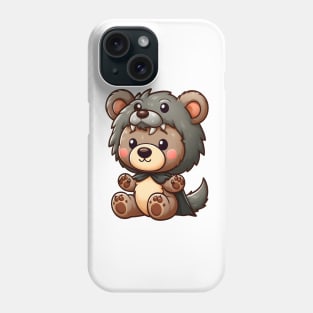 Cute Wolf Bear kawaii Phone Case