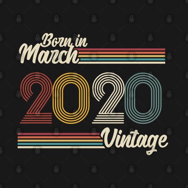 Vintage Born in March 2020 by Jokowow