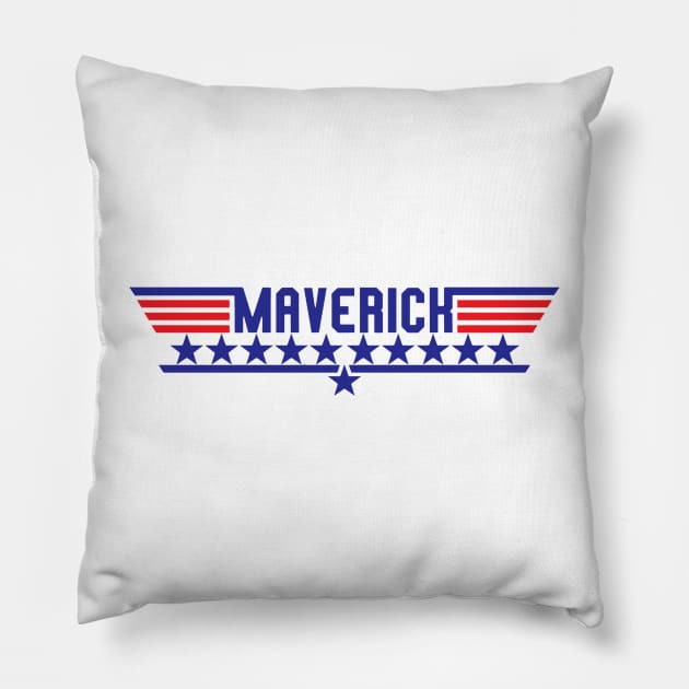 Top Gun Maverick Text Pillow by Angel arts