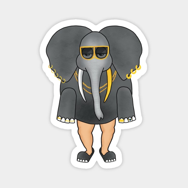 Elephant #BabyLegs Magnet by Joel Plus