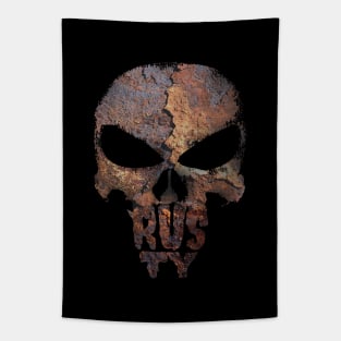 Rusty Skull Halloween Tapestry