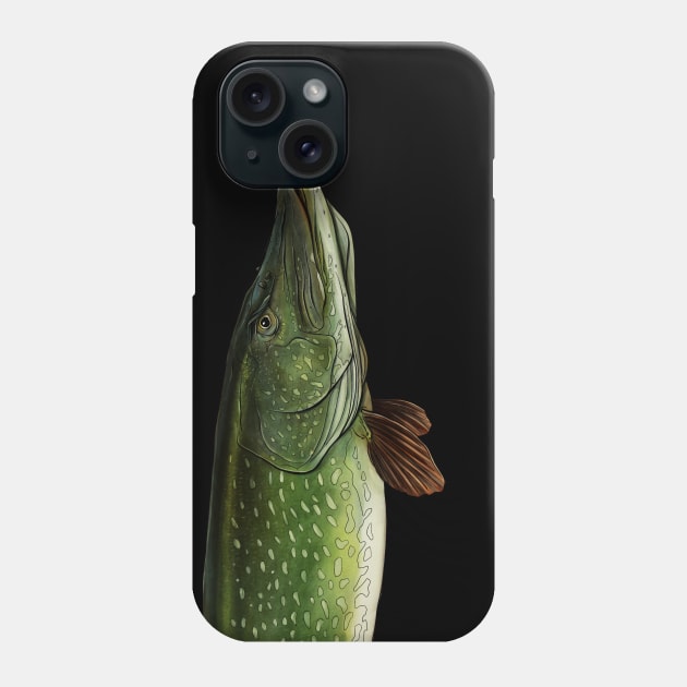 Northern pike Phone Case by Sandarmi