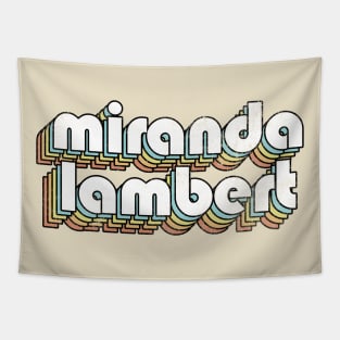 Miranda Lambert - Retro Rainbow Letters Tapestry