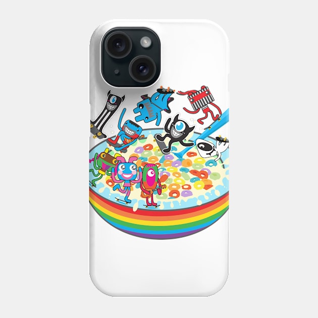 Skate Cereal Phone Case by Plushism