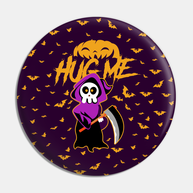 Hug Me Classic Skull of Death Creepy Skeleton Design - Hug - Pin ...