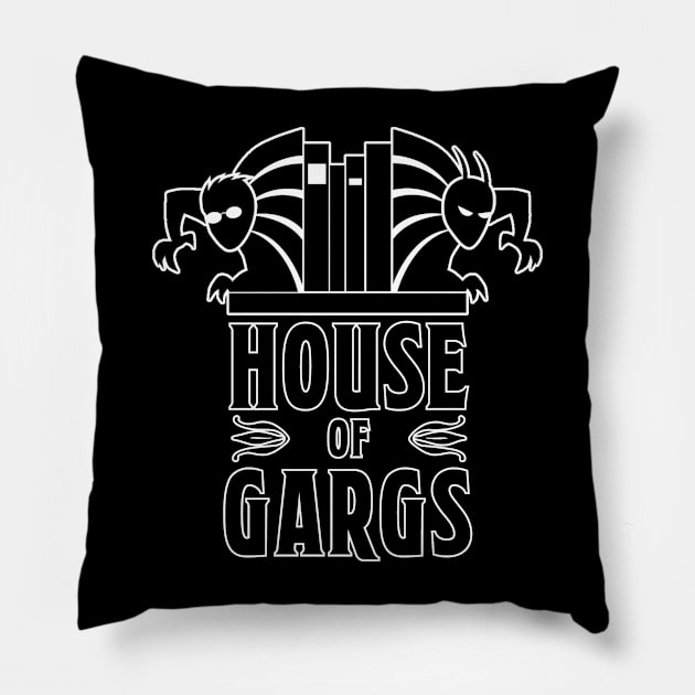 House of Gargs Pillow by Twogargs