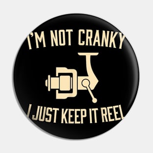 Cranky Fishing Reel Pin