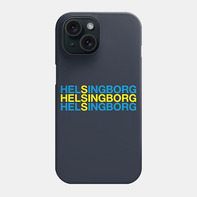 HELSINGBORG Swedish Flag Phone Case by eyesblau