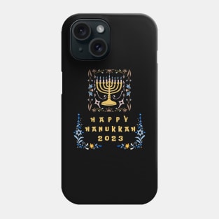 happy hanukkah 2023 - hanukkah menorah tee for hanukkah christmas (merry chrismukkah) gifts Phone Case