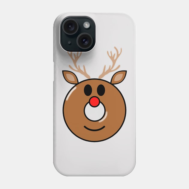 The Reindeer Donut Phone Case by Bubba Creative