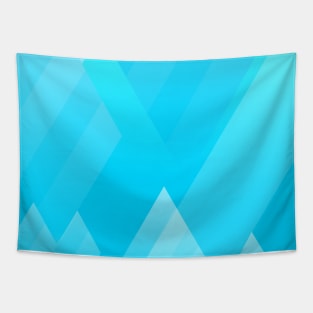 Geometric Aqua Diamond Art Deco Pattern Design Tapestry