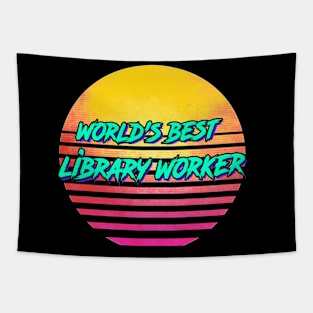 Funny Library Worker Gift Tapestry