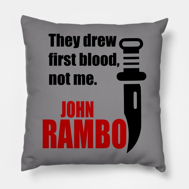 First Blood Pillow by Geek Wars