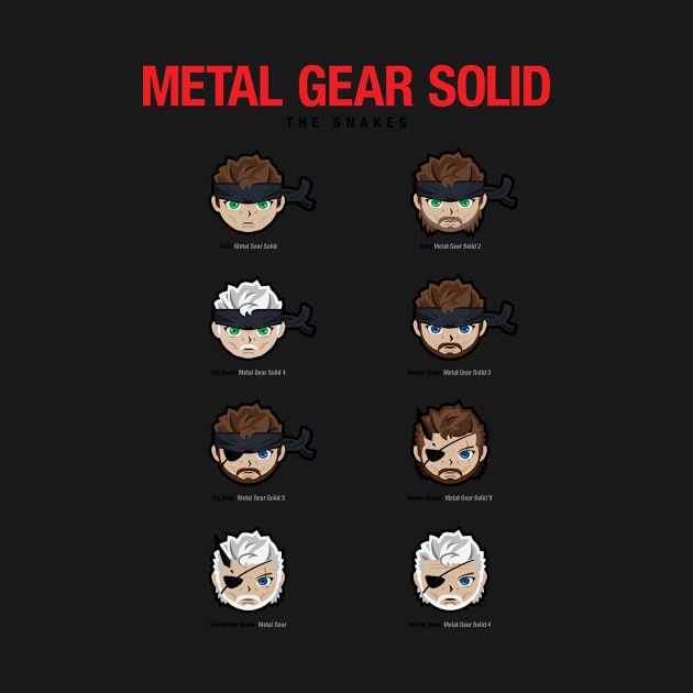 Metal Gear Solid 1-V "Snakes" Poster by Jamieferrato19