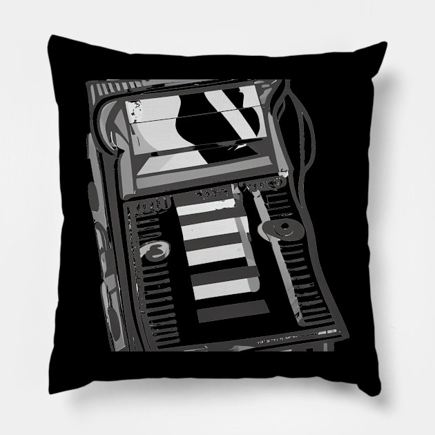 Retro music Pillow by artpisz