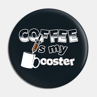 Funny Coffee Caffeine Addict Fix Slogan For Coffee Drinkers Pin