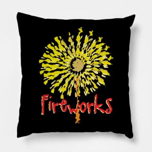 Fireworks Art Pillow