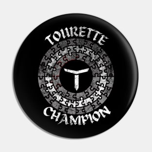 Tourette Champion Vintage Shield Pin