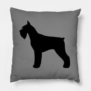 Giant Schnauzer Silhouette Pillow