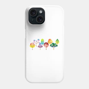 Watercolor Trees Phone Case