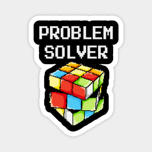 Problem Solver Puzzle Cube Math Nerd Magnet