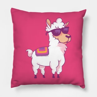 cartoon llama Pillow