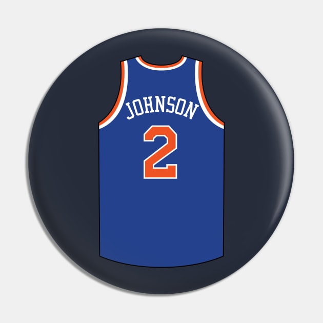 Larry Johnson New York Jersey Qiangy Pin by qiangdade