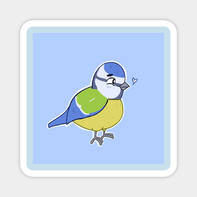 Blue Tit Magnet by memeowgifts