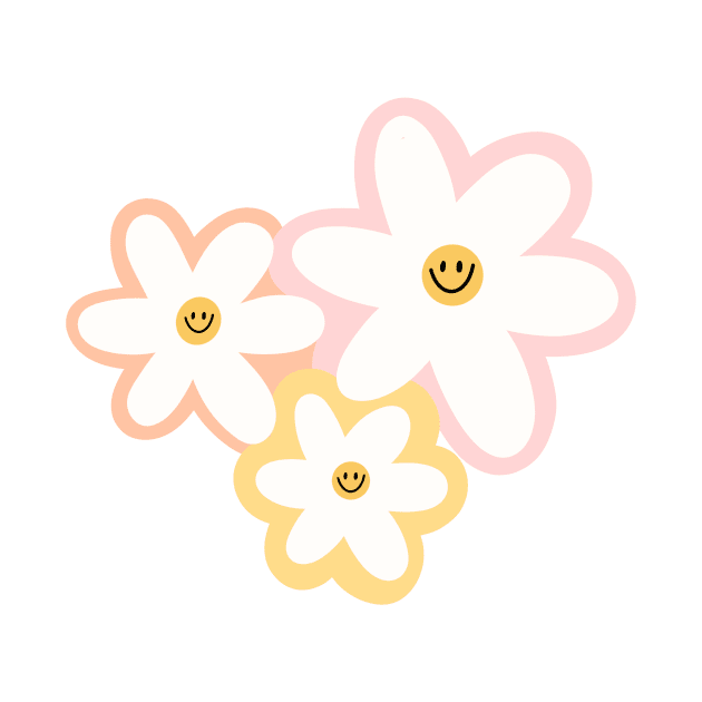 Smiley Flowers by MardoodlesCompany