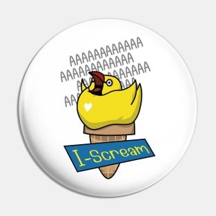 I-Scream Yellow Ring-necked Parakeet Pin