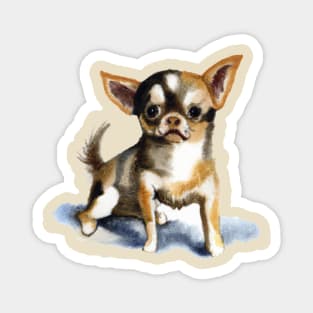 Chihuahua Watercolor Painting - Dog Lover Gifts Magnet