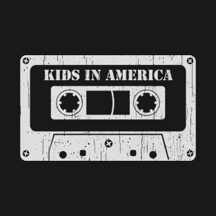 Kids In America - Vintage Cassette White T-Shirt