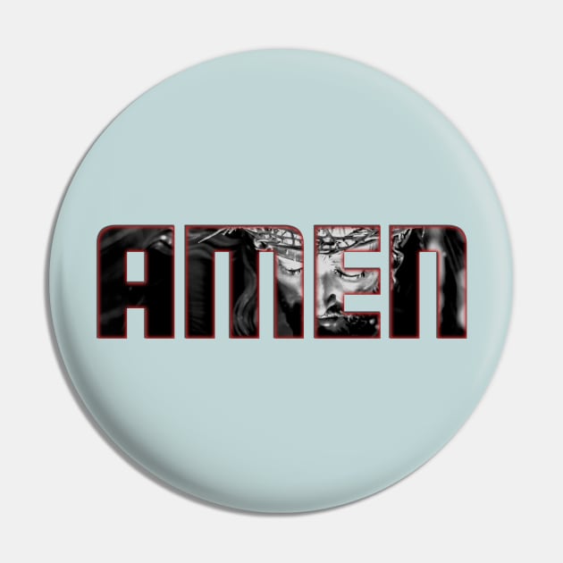 Amen for Jesus Pin by the L3 Studio