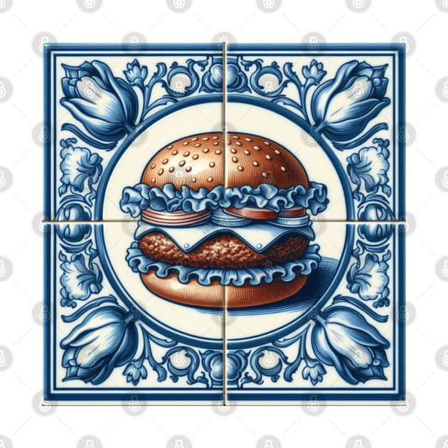 Delft Tile With Fast Food No.1 by artnook