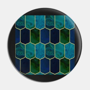 Bottle glass mosaic Pin