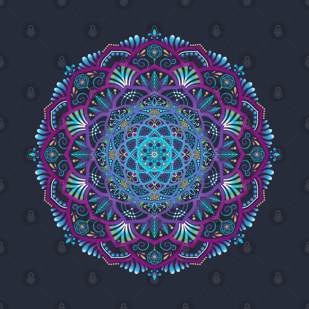 Glowing Mandala by SheaBondsArt