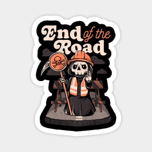 End of the Road  - Funny Skull Grim Reaper Gift Magnet