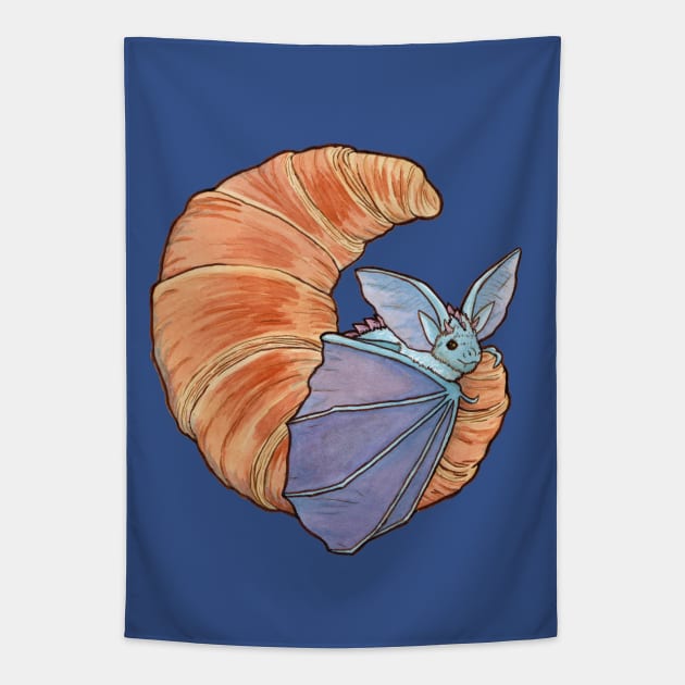 Sweet Fantasy Dragon Bat Tapestry by MarinaIllustration