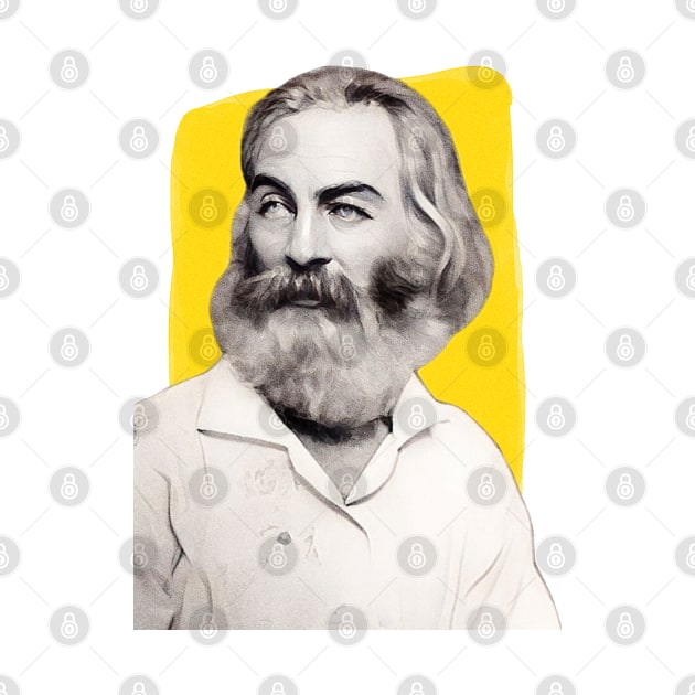 American Poet Walt Whitman illustration by Litstoy 